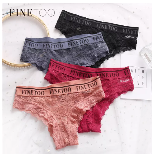 PAN29 Finetoo New Lace Panties Briefs Underwear Lingerie Panty for Women Summer Underwear