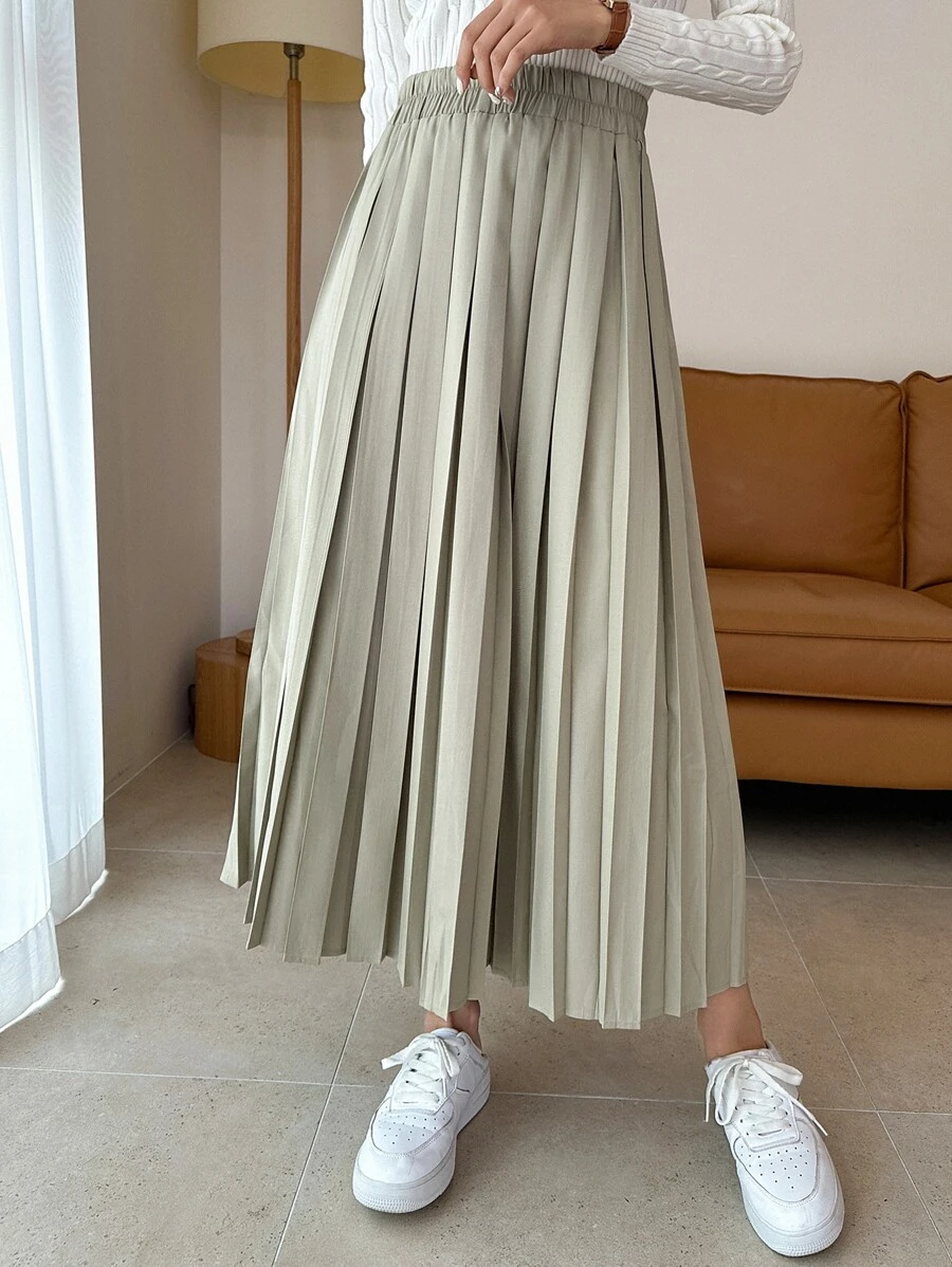 กระโปรงจีบ เอวสูง jj-5