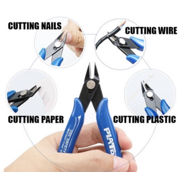 R68-คีมตัดลวด คีมตัด คีมตัดสายไฟ คีมปากคีบด้านข้าง คีมโมเดล คีมเอนกประสงค์ สำหรับงาน ไฟฟ้า อิเล็กทรอนิกส์ จำนวน 1ชิ้น