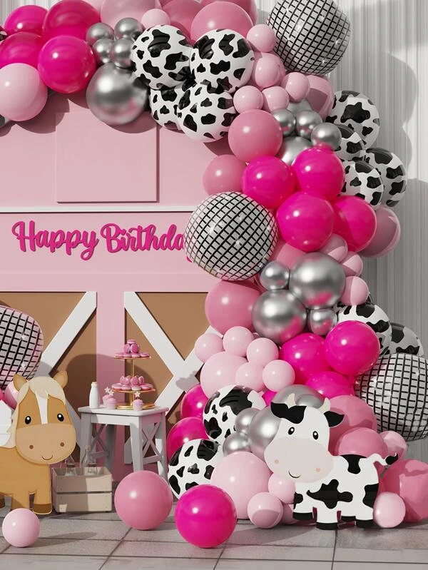 ลาย วัว ลูกโป่ง 122 ชิ้น p-47