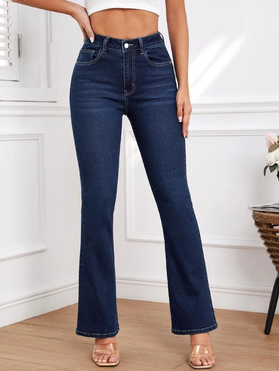 กางเกงยีนส์ขาม้า กระเป๋าแนวทแยง  ee-92