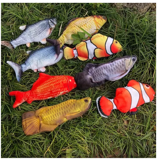 MM02-ปลาดุ๊กดิ๊ก ดิ้นดิ้นได้ ปลาเต้น ชาร์จแบต แมวตลก หยอกล้อเด็ก ปลาน้อยแสนซนดุ๊กดิ๊ก ดิ้นได้