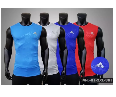 FJ29-เสื้อกีฬาแขนกุด เสื้อกีฬาคอกลมแขนกุด (รุ่น Adi77) พิมพ์ลาย เสื้อใส่วิ่ง เสื้อออกกำลังกายผู้ชาย ผู้หญิง เสื้อใส่เที่ยว สวมใส่สบาย