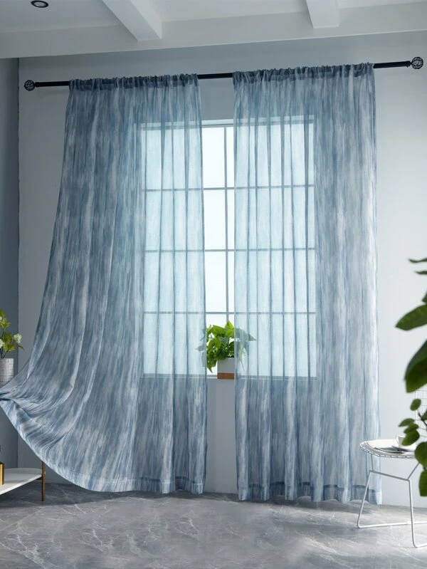 ผ้าม่าน ผ้าโปร่ง มัดย้อม  ผ152