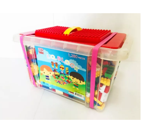 KID04-บล็อก ตัวต่อ 1280 ชิ้น พร้อมกล่อง ช่วยเสริมพัฒนาการ สร้างความคิด ของเล่นเด็ก Toys สร้างเสริมพัฒนาการเด็ก ของเล่นสำหรับเด็ก kidtoy