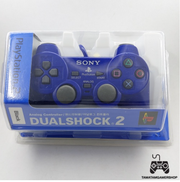 RE80-จอยps2 สีน้ำเงิน(Blue)งานกล่องIC เกรดA สินค้ามือ1 มีระบบสั่น จอยเพล2 จอยplay2