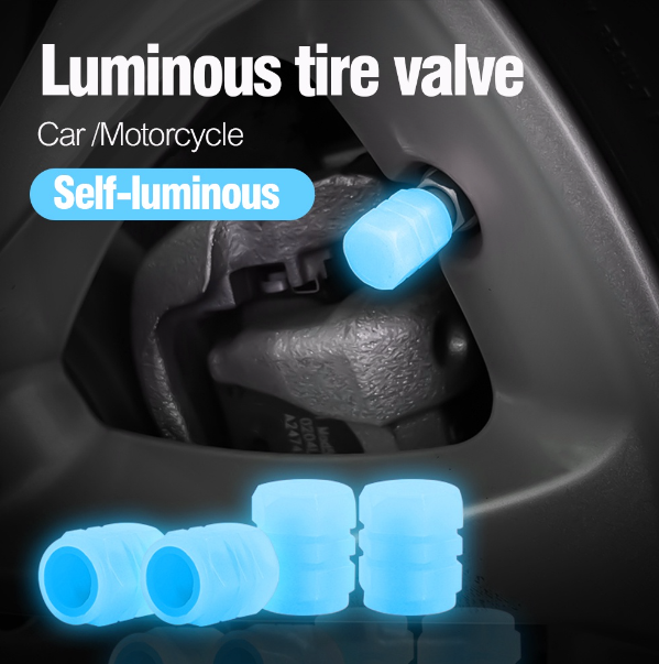 GX183-ฝาครอบวาล์วเรืองแสง กันฝุ่น สีฟ้า สีแดง สําหรับตกแต่งล้อรถยนต์ รถจักรยานยนต์ 2022