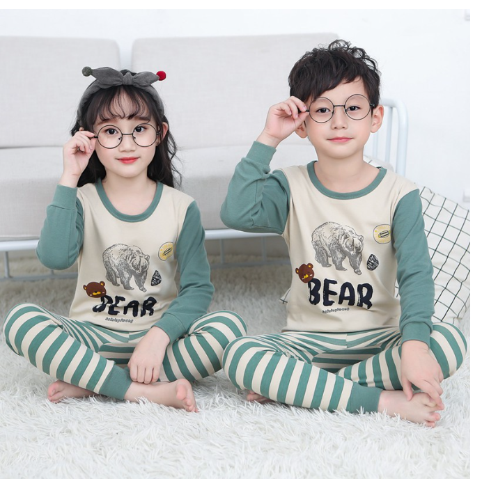 SA89>K188 ชุดนอนเด็ก เสื้อผ้าเด็กผู้ชาย เสื้อผ้าเด็กผู้หญิง ชุดนอนเด็กชาย ขุดนอนเด็กผู้หญิงชุดนอนเด็กสไตส์เกาหลี By Syperkidz