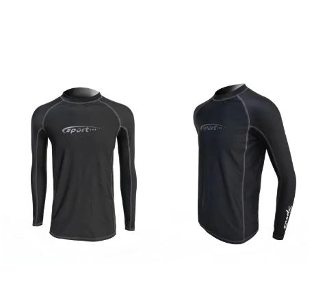 BIG45-TBL เสื้อว่ายน้ำผู้ชาย เสื้อยืดหยุ่นได้ดี สกรีนSport ทรงสปอร์ต