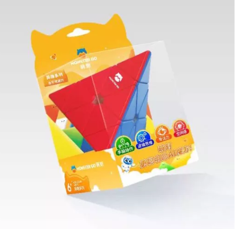 N09-GAN Monster Go Pyraminx Cube 3x3 MG Speed Rubik's Cube ของเล่นปริศนา รูบิค3เหลี่ยมมอนสเตอร์โก พร้อมส่งจากไทย