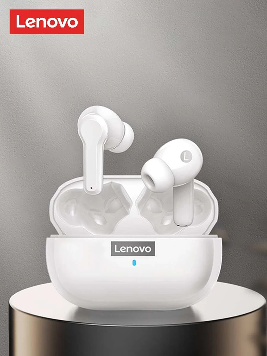 lenovo เอียร์บัด ลดเสียงรบกวน ไร้โครง อินเอียร์ เหมาะกับ Bluetooth dd-74