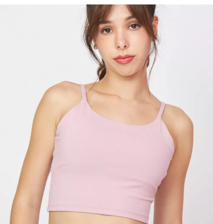 SF10-Luxeflex Cami Crop Top (Florence) - สปอร์ตบราชมพู / ชุดชั้นในออกกำลังกาย บราไขว้หลัง