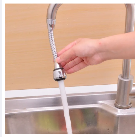 RC20-หัวต่อก๊อกน้ำหมุนได้ 360 องศา เพิ่มแรงดันน้ำและปรับงอได้ ช่วยประหยัดน้ำ