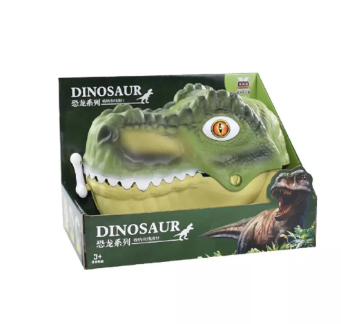 ONE81-T-rex head model box กล่องเก็บโมเดลรูปหัว t-rex แถมโมเดลของเล่นในกล่องพร้อมส่งจากไทย