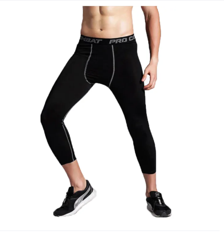 BIG81-PRO COMBAT กางเกงออกกำลังกายขาสามส่วน กางเกงรัดกล้ามเนื้อ 3/4Compression Shorts