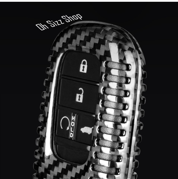 K56-เคสรีโมทรถ Honda Civic FE HRV Gen11 คาร์บอนไฟเบอร์แท้ T-Carbon Air Vent Design (Top Product ; Carbon Fiber Key Case)