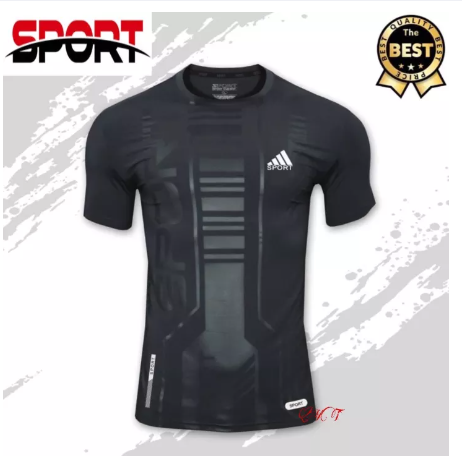 VIC65-เสื้อกีฬาผู้ชาย ผู้หญิงspot (รุ่น G1006P1) เสื้อออกกำลังกายแขนสั้น เสื้อกีฬาแขนสั้นคอกลม เสื้อใส่วิ่ง เสื้อใส่เที่ยว สวมใส่สบาย