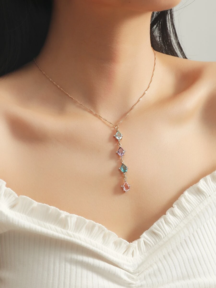 สร้อยคอจี้ Rhinestone kk-122