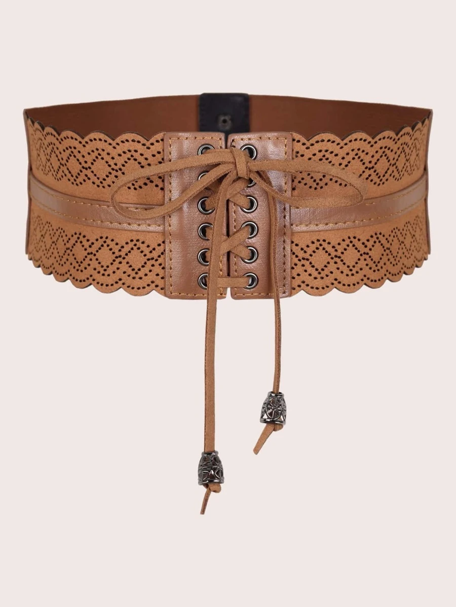Hollow Out Wide Belt  l-029
