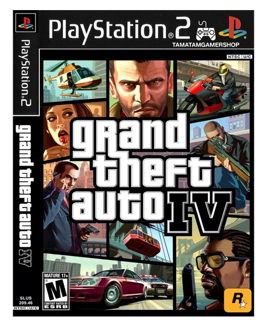 TM07-แผ่นเกมส์PS2 [GTA IV mod san] เกมเพล2 แผ่นplay2 Grand Theft Auto ภาค4 ps2