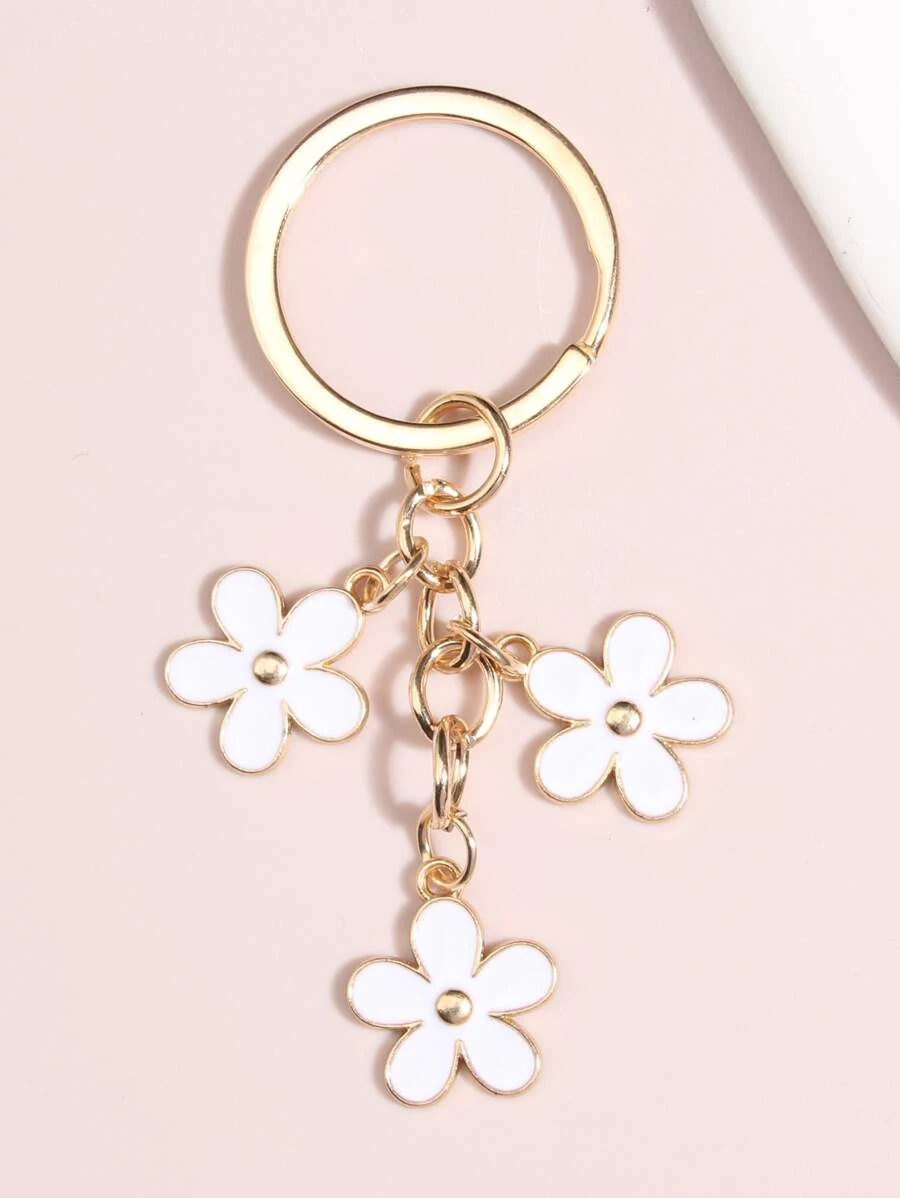 พวงกุญแจ เครื่องประดับ ดอกไม้  k-7