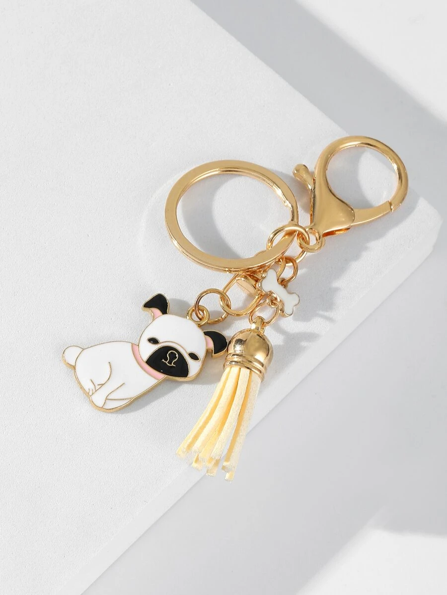 พวงกุญแจ หมา & จี้ พู่  k-9