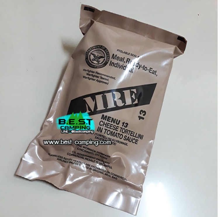 WA13-Menu13,Cheese tortellni in tomato sauce,อาหารเดินป๋า,อาหารทหาร,อาหารฉุกเฉิน