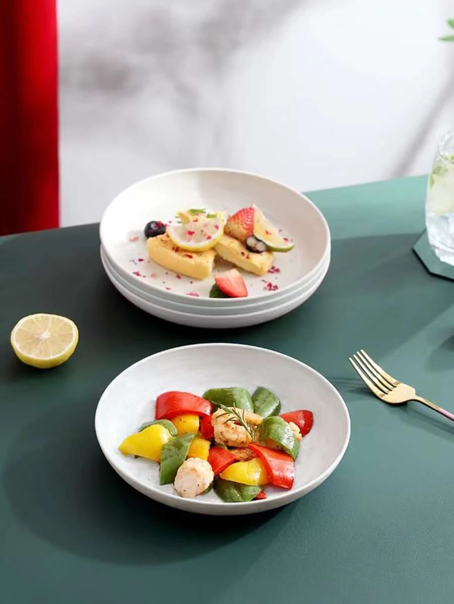 จาน 3 ชิ้น สีพื้น  ff-86