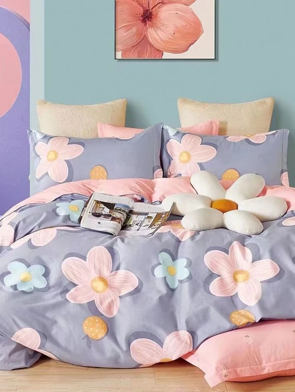 ชุดปลอกผ้านวม ไม่มีฟิลเลอร์ ลาย ดอกไม้  ค-42