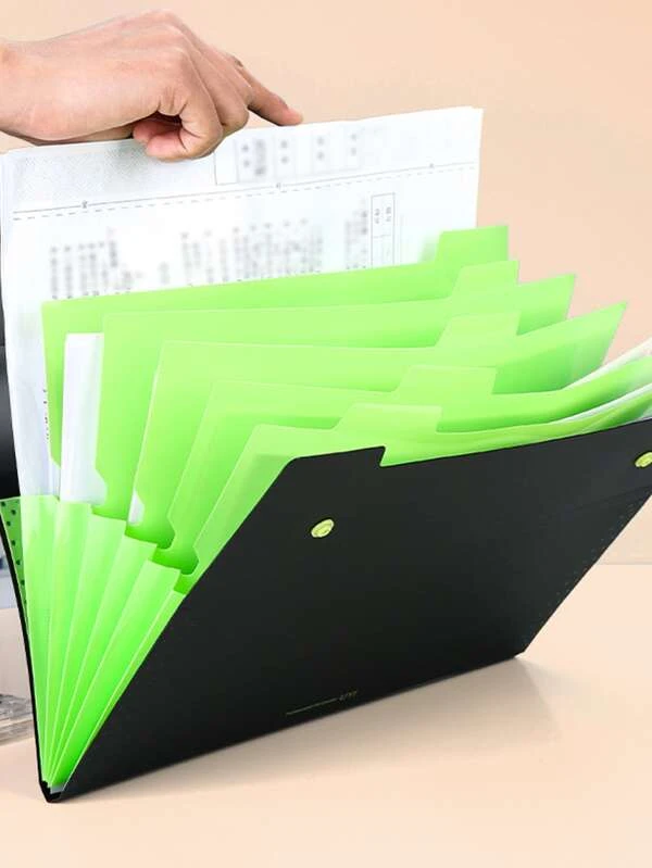 กระเป๋าแฟ้ม หลายชั้น สุ่ม 1 ชิ้น  f-72