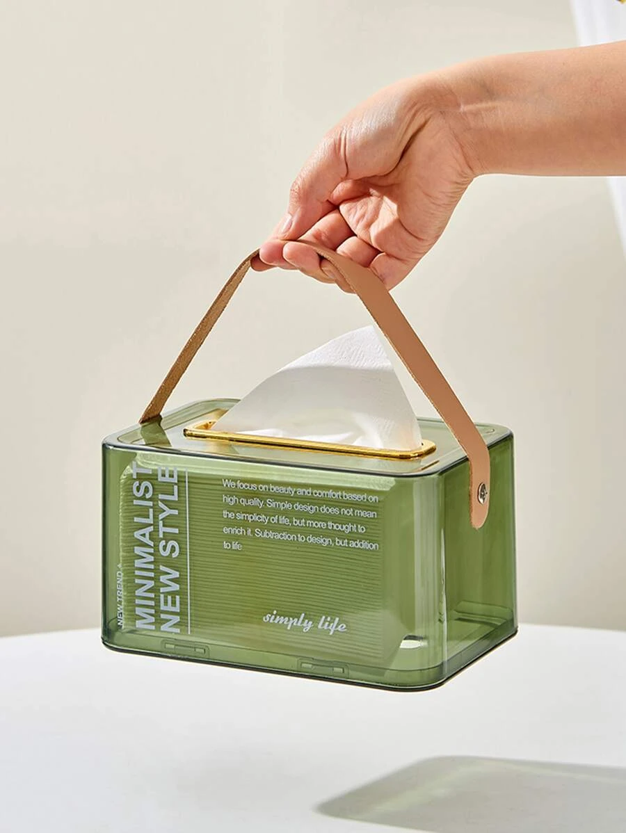 กล่องทิชชู่ พิมพ์ สโลแกน 1 ชิ้น  nn-105