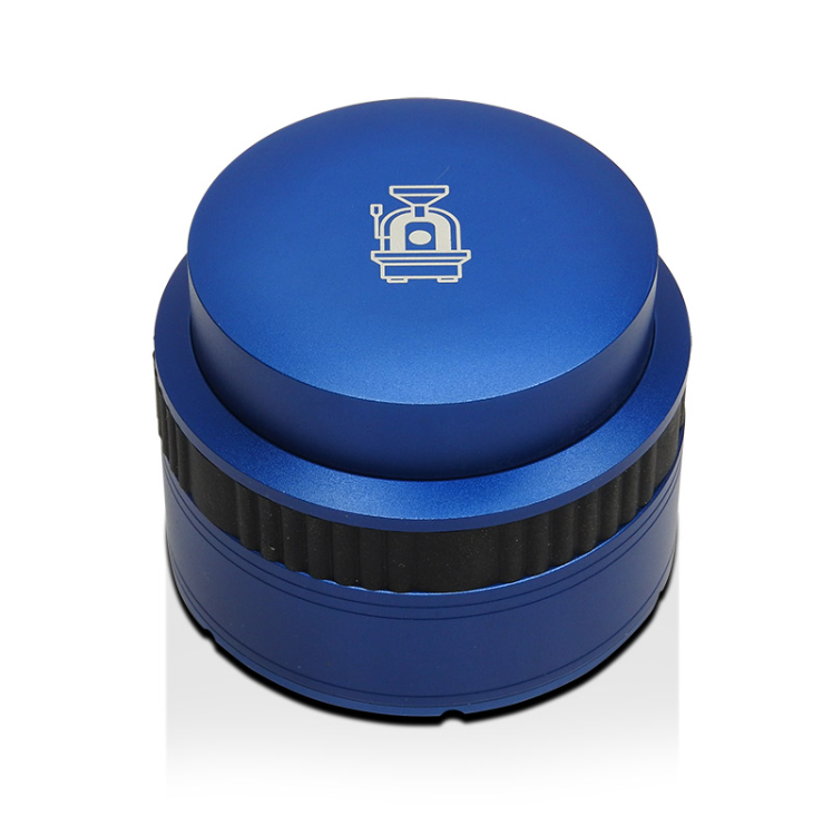 DEE46-แทมเปอร์สปริง มาการอง Apresso Ø58 mm หน้าเรียบ สีน้ำเงิน 1610-689-C08