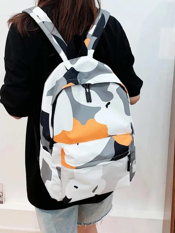 กระเป๋าเป้สะพายหลังแล็ปท็อป บล็อคสี  ll-119