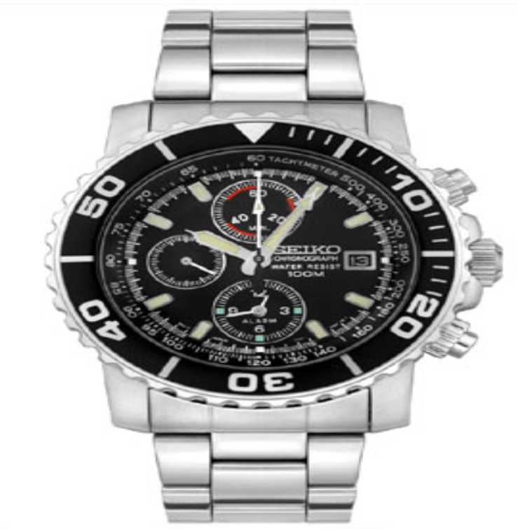 H98-Seiko Chronograph mens watch SNA225P1