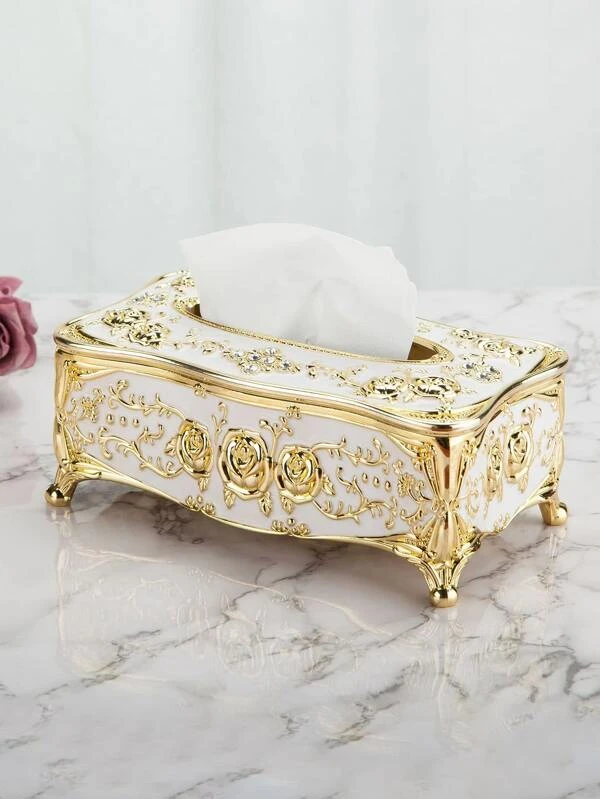 กล่องทิชชู่ รายละเอียด ดอกไม้ 1 ชิ้น  nn-70