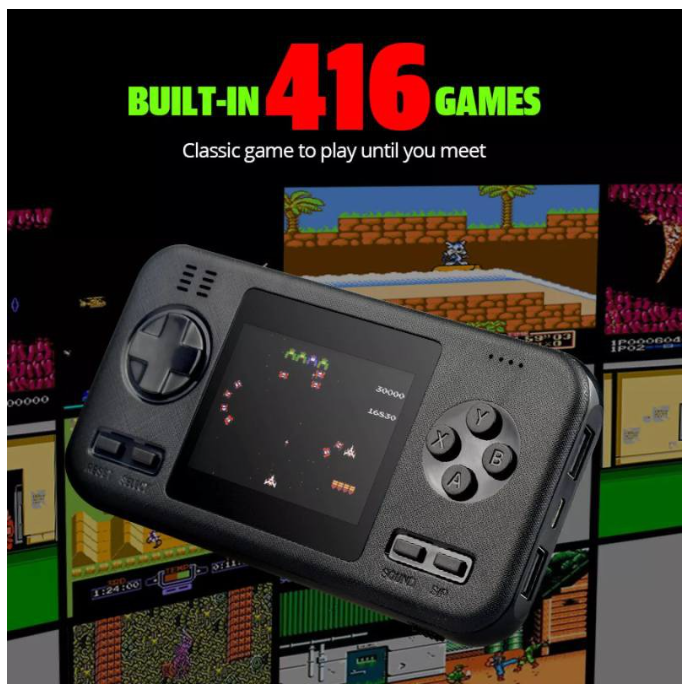 ROM14-พาวเวอร์แบงค์เกมคอนโซล 416 in 1 games 8000 mAh POWERBANK GAME