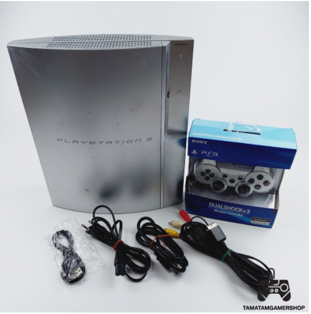 RE47-เกมps3 อ้วน 320GB มือสอง แปลงแล้ว playstation3 สีเงิน Satin Silver เล่นผ่านMultiman External HDD ได้