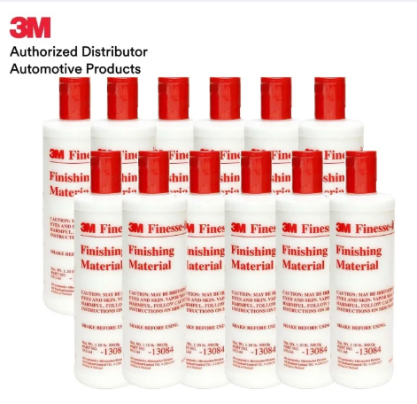 AC243-3เอ็ม 13084 น้ำยาขัดสีรถ ขัดเงา (500 กรัม x12 ขวด) 3M 13084 FINISHING MATE (BOTTLE)