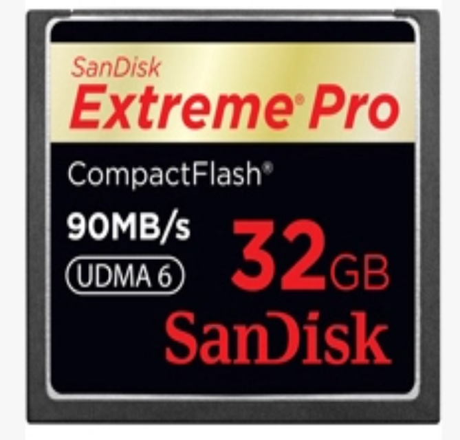 B57-SanDisk Extreme pro 32GB. Compack Flash Memory