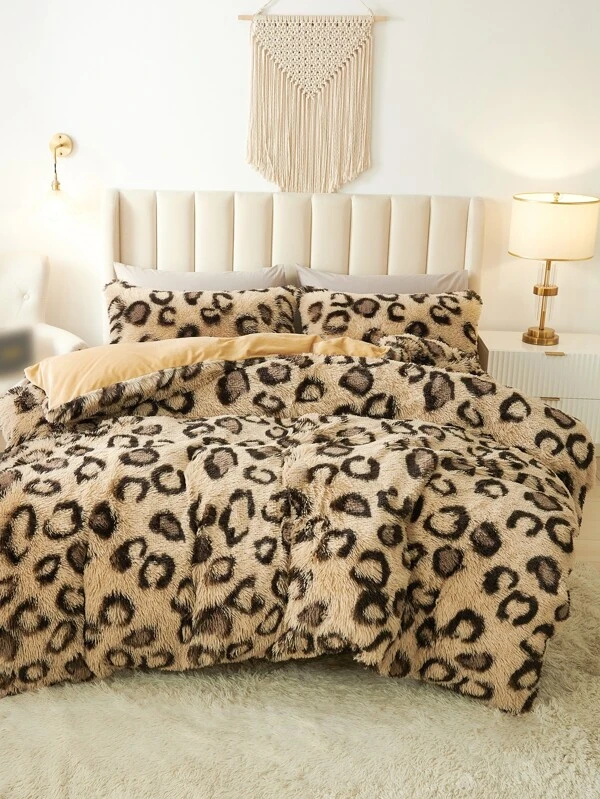 เซต ปลอกผ้านวม ไม่รวมไส้นวม ลายเสือดาว ค-4