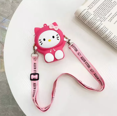 GO17-กระเป๋าสะพายเด็ก กระเป๋าเด็ก กระเป๋าซิลิโคนพร้อมสายสะพาย​ น่ารักๆสายสะพายปรับระดับได้