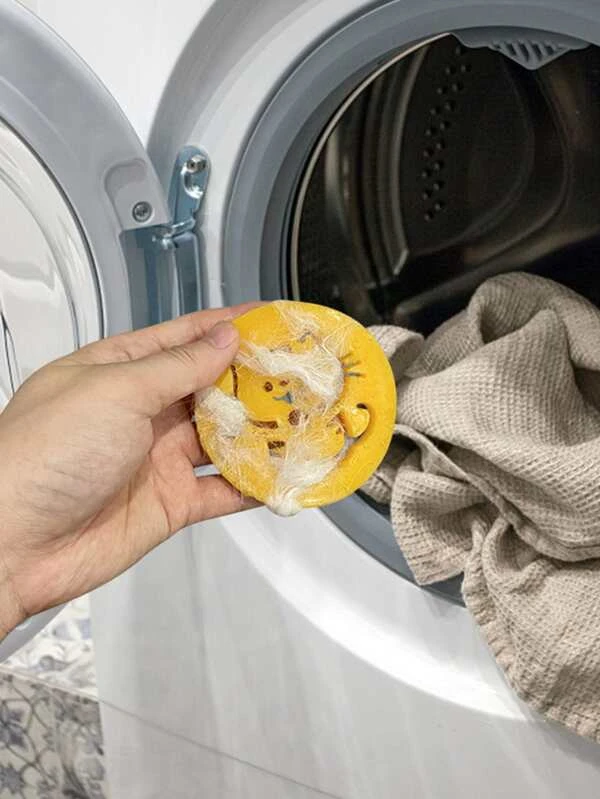 ลูกซักผ้า สีสุ่ม ขนสัตว์เลี้ยง 2 ชิ้น  ม-2