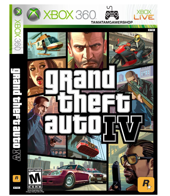 GA35-GTA IV xbox360 แผ่นเกมส์Xbox360 แผ่นไรท์เล่นได้กับเครื่องที่แปลงระบบแล้ว แผ่นเกมgta4 Grand Thert Auto4
