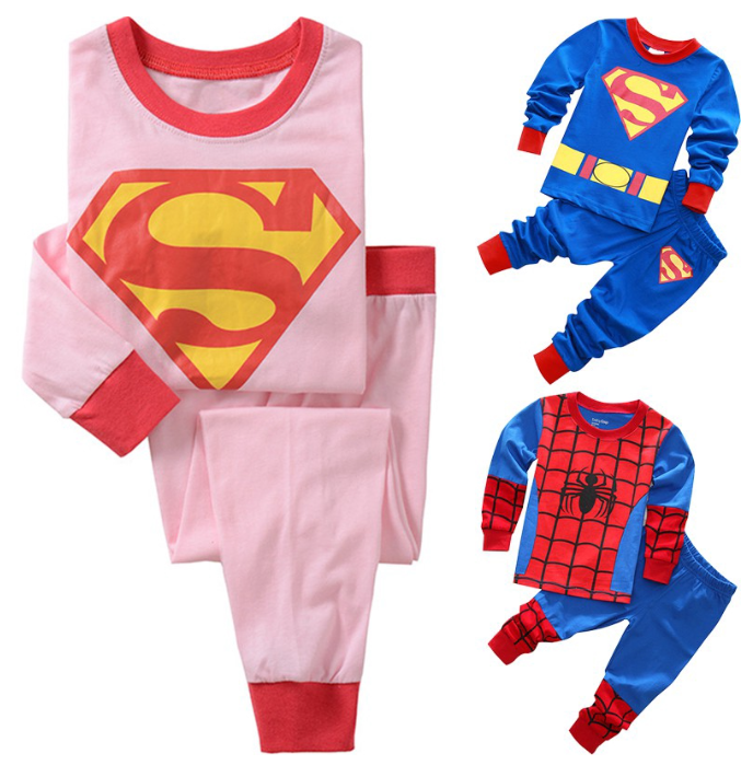 SA96>ชุดนอนพิมพ์ลาย Spiderman น่ารักสําหรับเด็ก