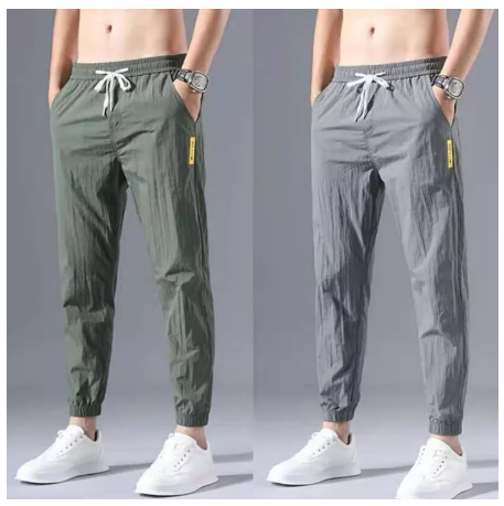 BIG55-*ส่งในไทย*กางเกงขายาวแฟชั่นเกาหลี กางแกงขาจั๊มสไตล์ออกกำลังกาย ผ้าเย็นใส่สบายไม่ร้อน ใส่ได้ทั้งหญิงและชาย