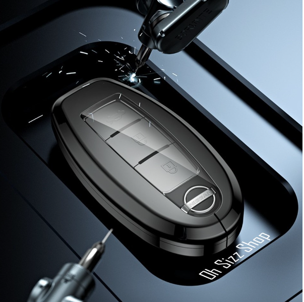K72-เคสโลหะอัลลอยรีโมทรถ Nissan Kicks e POWER 2022 แบบ 2 ชั้น Double-Layer Metal Aluminum Alloy Key Case