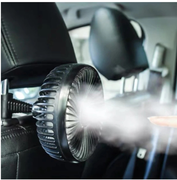 GX11-ถ้วยดูดหัวเดียว 5.5 นิ้วพัดลมรถ 12V24V สากลใหญ่ลมสามควบคุมความเร็วพัดลมรถ USB