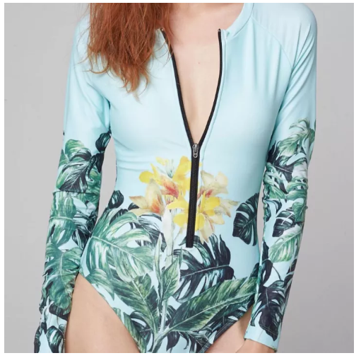 S83 SS2022/1 BUDDHARAKSA BODYSUIT ชุดว่ายน้ำ บอดี้สูทแขนยาว มีฟองน้ำในตัวผ้าหนา กัน UV UPF 50+