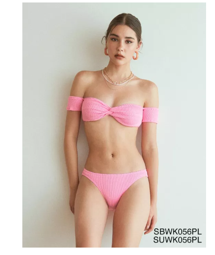 S69 Sabina ชุดว่ายน้ำ Swimwear รุ่น Collection Swim Swimwear'21 รหัส SBWK056+SUWK056 สีชมพูอ่อน
