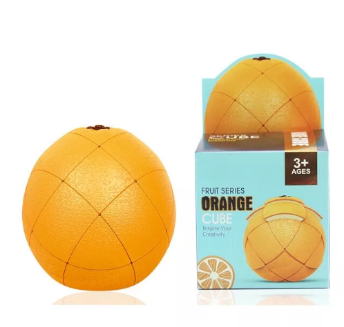 ONE100-รูบิค 3x3 FanXin Orange รูบิคส้ม รูบิคผลไม้ รูบิค 3x3 FanXin Orange คือ รูบิค 3x3 ที่มีรูปร่างเป็น ผลส้ม ซึ่งเหมาะสำหรับ สะสมเป็นอย่างยิ่ง ขนาด 76 x 76 x 80 มิลลิเมตร น้ำหนัก 112 กรัม